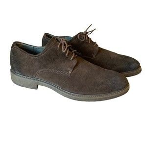 JOSEPH ABBOUD DARK BROWN SUEDE MENS SHOES SIZE 12D GENTLY USED